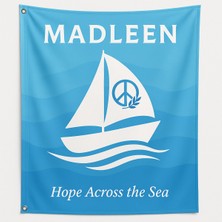 Madleen Gemisi Bayrağı 150X225 cm – Dayanışma ve Özgürlük Sembolü – Filistin Destek Bayrağı