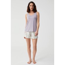 Catherine's Yumuşak Dokulu Askılı Kadın Şort Takım 2806