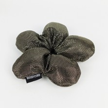 Woodycord El Yapımı Bronz pofuduk Scrunchie Topuz Tokası