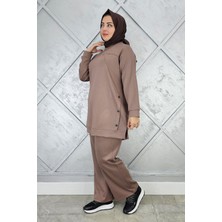 Pys Giyim Kadın Çıt Çıt Detaylı Tesettür Takım