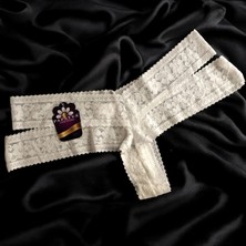 Papatya Komple Şerit Dantel Tanga Külot