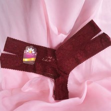 Papatya Komple Şerit Dantel Tanga Külot