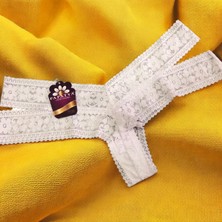 Papatya Komple Şerit Dantel Tanga Külot