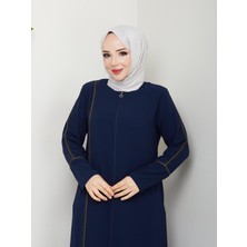 Eslemnur Gündelik Hac ve Umrelik Ekstraforlu Biye ve Taş Detaylı Ferace