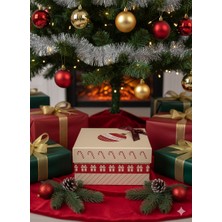 Dodomar 21×21×10.5 cm Soren No:5 Kare Hediye Kutusu – Yılbaşı Dekoratif Hediye Paketi