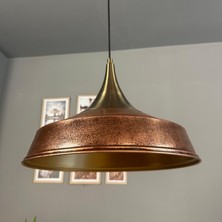 Bamyum Asaletli Tekli Patina Avize Eskitme Kubbe Başlık Retro Sarkıt Lamba Dükkan Cafe Salon Avizeleri