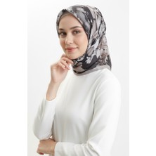 Desenli Kehribar Eşarp 70325-12 Vizon
