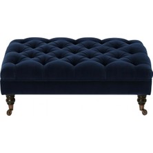 The Ivy Concept Store Blue Harbor Lacivert Chester Dikdörtgen Tekerli Puf