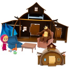Scntoys Masha ile Koca Ayı Oyun Seti MHA22 Masha Ile Koca Ayı Oyun Seti Mashanın Evi Maşa ile Koca Ayı
