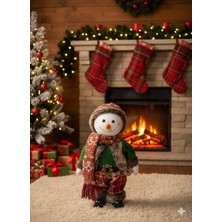 Dodomar 30 cm Hareketli Müzikli Kardan Adam Figürü – Yılbaşı Dekoratif Model