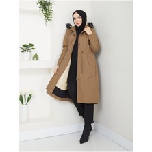 Eslemnur Astarlı Kışlık Trençkot 120CM DTRENC0001