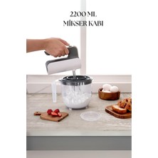 Mustran 2200 ml Mikser Kabı Füme & Ölçü Kabı & Saklama KABI-DNY0025