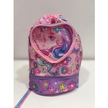 Dream Vest Kız Çocuk Unicorn Su Geçirmez Sırt Çantası Pembe