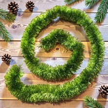 Oktay Sesal Yılbaşı Boyun Simi Fıstık Yeşili 2 Metre Yılbaşı Boyun Simi Yumuşak Garland Yılbaşı Süslemeleri