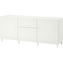 Hobiurun Dolap kombinasyonu, beyaz, 180x42x74 cm, SMEVIKEN, çıt çıt raylı