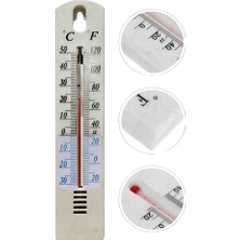Artlantis Termometre Plastik 1 Adet Duvar Iç ve Dış Mekan Sıcaklık Ölçer Ev Bebek Odası Kuluçka Makinesi