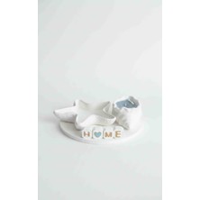 Yo&Ma Dekoratif Deniz Yıldızı ve Mumlu Kabuk Tray Seti – Minimal Ev Aksesuarı – Home Yazılı Soft Dekor