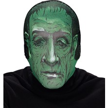SanalAMCA Store Kafaya Tam Geçmeli Bez Frankenstein Maskesi - Streç Korku Maskesi - 3D Baskılı Maske 5