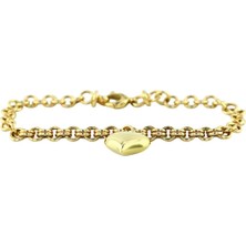 Altınkaynak 14 Ayar Altın Kalpli Bileklik  -  0200914