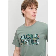 Jack & Jones Jack&jones 12278523 Jjgeolas Tee 0 Yaka Kısa Kol Tsh