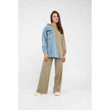 SASILVA Kapüşonlu Denim Detaylı İkili Takım K1741
