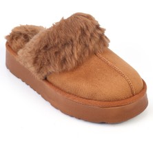 Capone Outfitters Florri Tüylü Burnu Kapalı Kadın Terlik