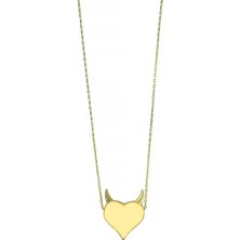 Altınkaynak 14 Ayar Altın Kalpli Kolye  -  0201231