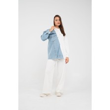 SASILVA Kapüşonlu Denim Detaylı İkili Takım K1741