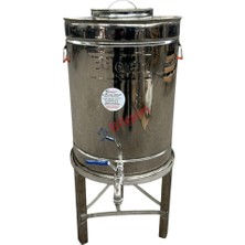 Mühendisler 50L Zeytinyağı Tankı – 304 Paslanmaz Çelik Krom