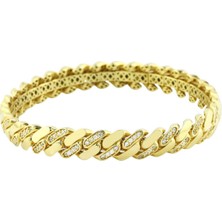 Altınkaynak 14 Ayar Altın Tasarım Bilezik  -  0198918