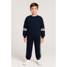 Kr Kids Butik Lacivert Çocuk Eşofman Takımı | 2–12 Yaş | Pamuklu, Yumuşak Kumaş, Günlük ve Spor Kullanım