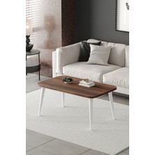ED Efelez Design Orta Sehpa Metal Ayaklı , Roma Orta Sehpa , Beyaz Metal - Barok Tabla