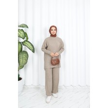 Fitilli Pantolonlu Triko Takım