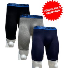GO4UNLIMITED Go4 Yuksek Bel Uzun Paça Bamboo Boxer 3 Lü