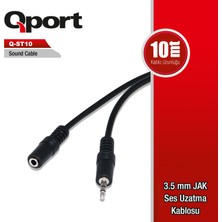 Sylar Qport Qst-10 10M 3,5mm Jak Ses Uzatma Kablosu