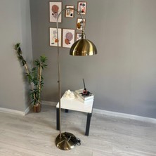 Bamyum Lambader Eskitme Metal Dekoratif Lale Başlık 165 cm Oturma Odası Çalışma Odası İçin