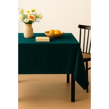 Devor Kadife Dokulu Masa Örtüsü | Şık, Yumuşak, Leke Tutmaz Petrol Masa Örtüsü