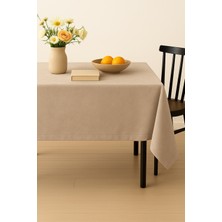 Devor Kadife Dokulu Masa Örtüsü | Şık, Yumuşak, Leke Tutmaz Sütlü Kahve Masa Örtüsü