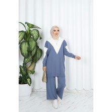 Zarif Yaka Detaylı Triko Takım