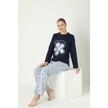 Confeo Kadın Penye Süprem Uzunkol Pijama Takım C840-930