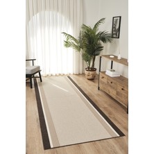Konfor Halı Mono MN03 Bej Hav Toz Vermez Salon Mutfak Koridor Oturma Odası Yolluk Halı