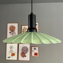 Bamyum Risso Mint Metal Büyük Avize Siyah Fener Başlık Tekli Rustik Cafe Mutfak Modern Sarkıt Aydınlatma