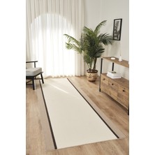 Konfor Halı Mono MN05 Krem Hav Toz Vermez Salon Mutfak Koridor Oturma Odası Yolluk Halı