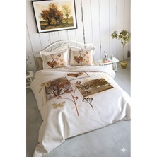 Özdilek Art 3D Çift Kişilik Nevresim Takımı Bej Love Winter