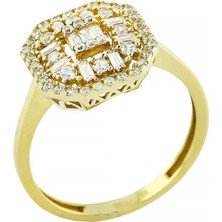 Altınkaynak 14 Ayar Altın Baget Yüzük  -  0199751