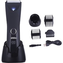 Go İthalat USB Şarjlı - LCD Göstergeli Standlı Saç - Sakal Kesme Traş Makinesi Su Geçirmez SHC-1908 (5314)