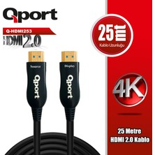 Sylar Qport Q-HDMI253 25M HDMI 2.0V 4k 60 Hz Altın Uçlu