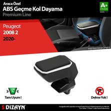 S-Dizayn Peugeot 2008 2 Kol Dayama Kolçak Geçmeli ABS Gri 2020-2023 A+Kalite