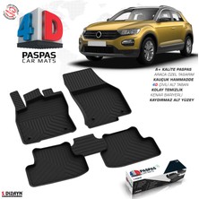 S-Dizayn VW T-Roc 4D Havuzlu Havuzlu Paspas 2019 Üzeri A+ Kalite