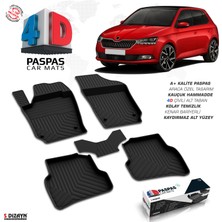 S-Dizayn Skoda Fabia 4D Havuzlu Paspas 2018-2021 A+Kalite